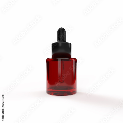 serum bottle isolated