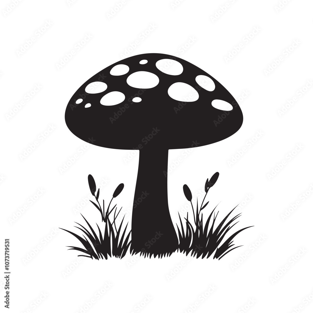 mushrooms in grass mushrooms in grass