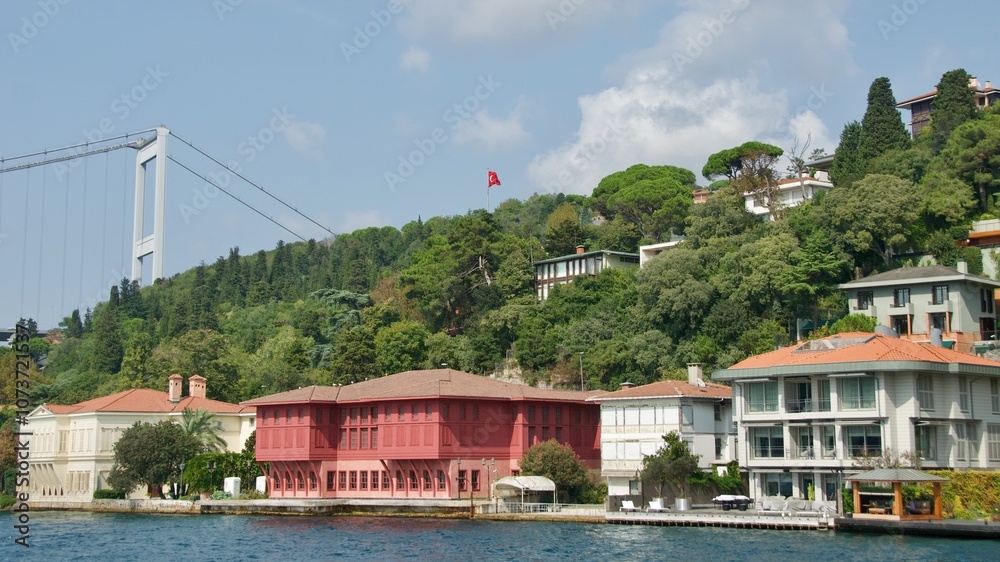 Ottoman style mansions along Bosporus Strait in Istanbul, Turkey Ottoman style mansions along Bosporus Strait in Istanbul, Turkey