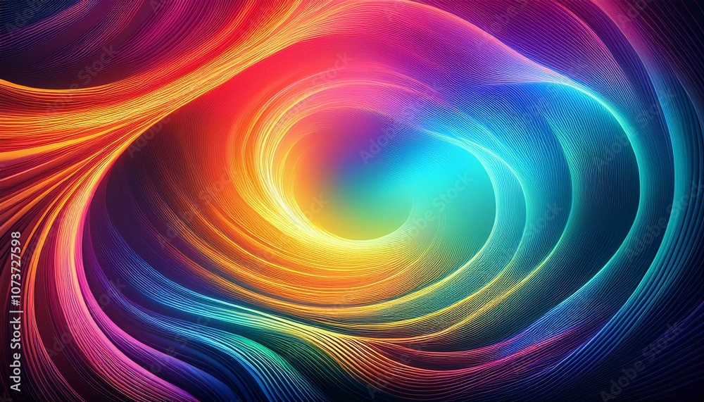 Abstract swirling pattern in vibrant colors of red, orange, yellow, blue, and purple. Abstract swirling pattern in vibrant colors of red, orange, yellow, blue, and purple.