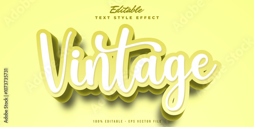 Retro sticker text effect editable 70s and 80s text style