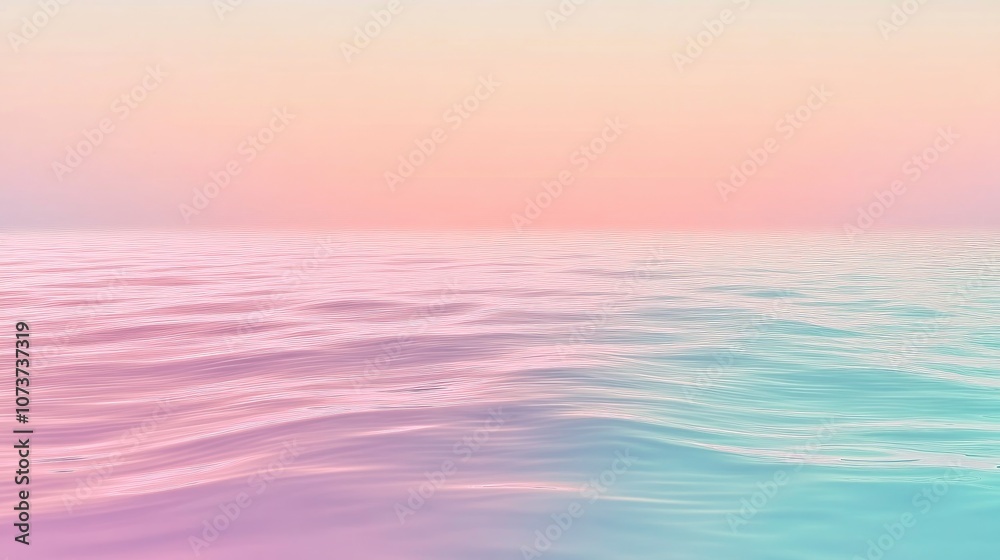 Naklejka premium Unique gradient colored background depicting calm sea water