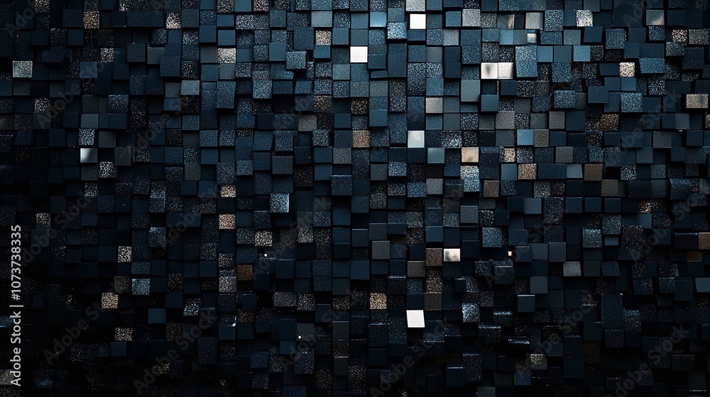 Abstract Dark Background of Small Squares or Pixels in Shade
Abstract Dark Background of Small Squares or Pixels in Shade