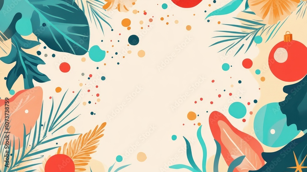 Decorative flat design for a festive celebration background Decorative flat design for a festive celebration background