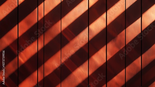 Sun-drenched wooden slats create a warm  inviting glow  ideal for evoking natural charm  rustic vibes  and serene spaces in creative projects