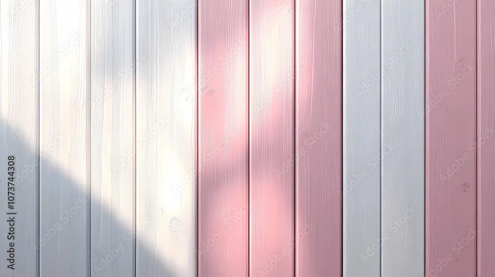 Warm sunlight streams through wooden slats, casting soft shadows and creating a natural, cozy atmosphere perfect for rustic home decor or backgrounds Warm sunlight streams through wooden slats, casting soft shadows and creating a natural, cozy atmosphere perfect for rustic home decor or backgrounds