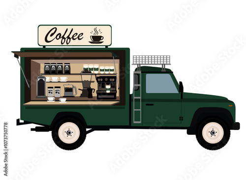 Coffee food truck , coffee shop van  