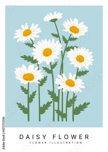 vector daisy flower abstract background design