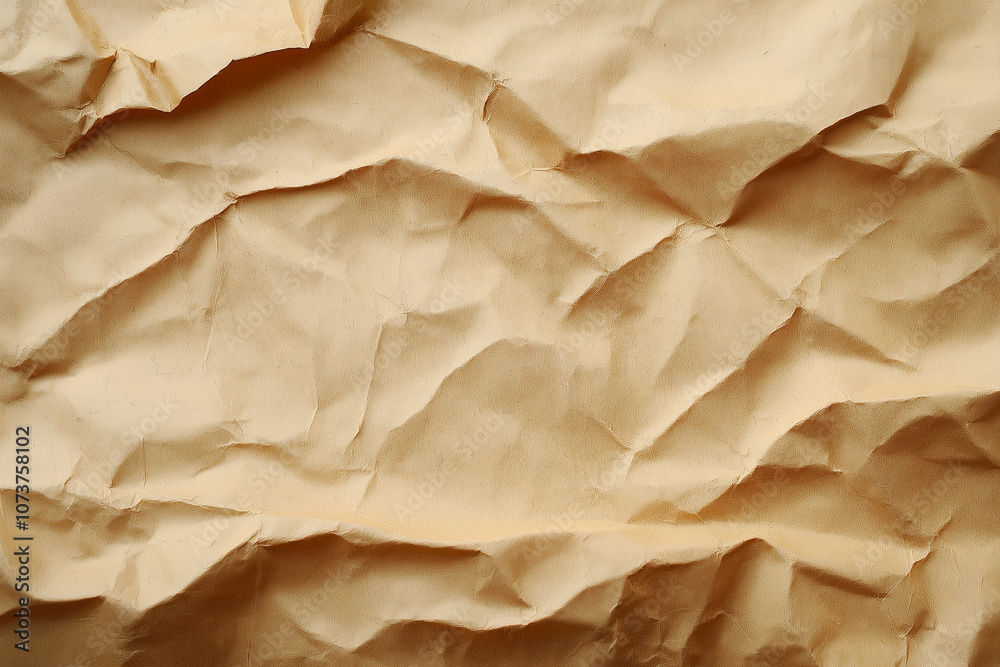 Blank yellow crumpled and creased paper poster texture background. Old paper texture. Blank yellow crumpled and creased paper poster texture background. Old paper texture.