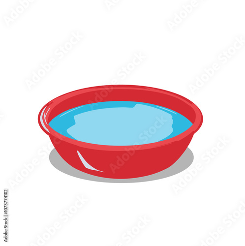 Red Bowl with Water