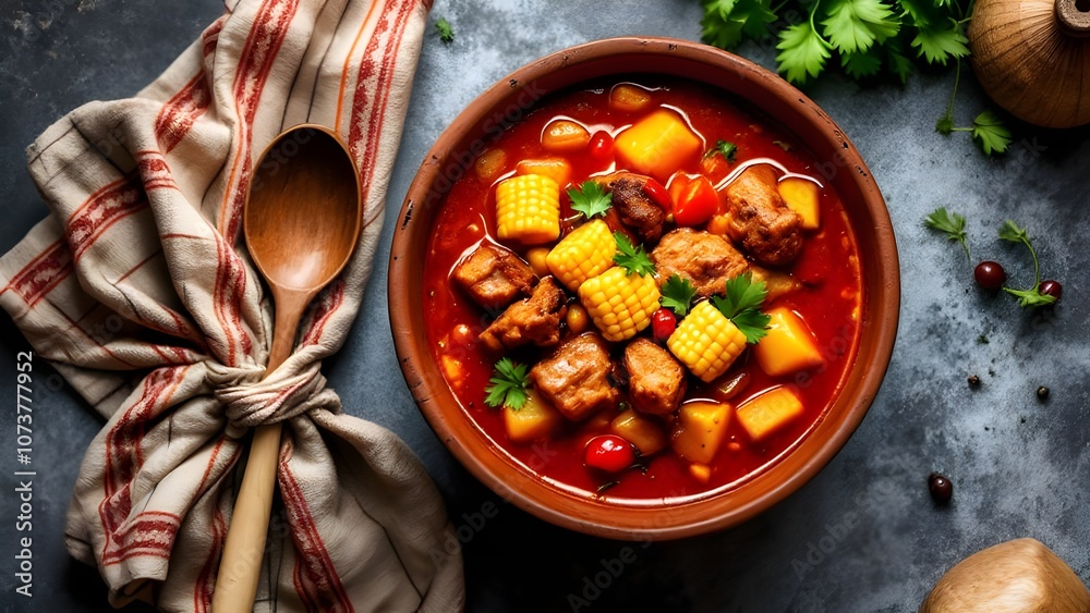 Calapurca (Spicy Meat and Potato Soup - Chilean Cuisine) Calapurca (Spicy Meat and Potato Soup - Chilean Cuisine)