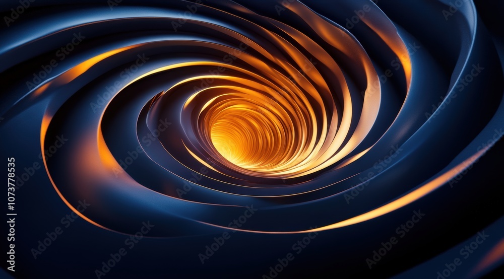 3d black hole, geometric spirals, light and dark