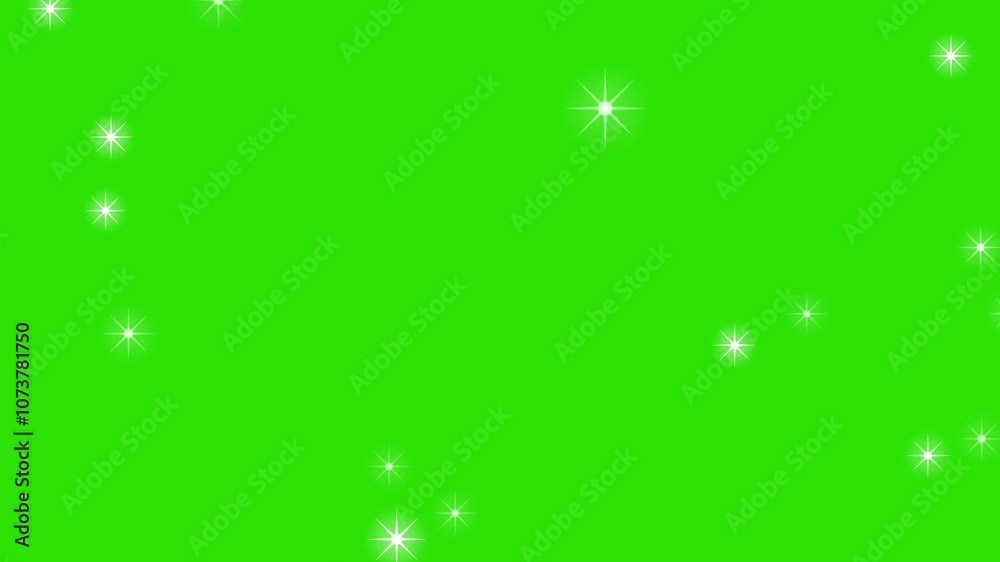 Twinkle glowing stars at starry night On green screen background. Abstract animation of glowing blinking Stars, template Stars Animation,alpha channel 4k video Twinkle glowing stars at starry night On green screen background. Abstract animation of glowing blinking Stars, template Stars Animation,alpha channel 4k video
