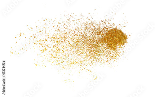 golden christmas glitter sparkle confetti. Shiny dust	