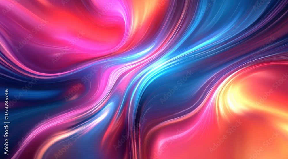 Light trails in gradient colors, motion energy. Light trails in gradient colors, motion energy.