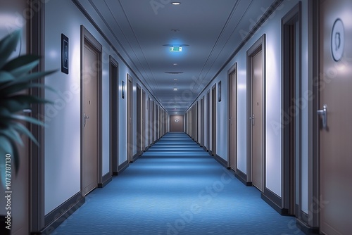 The corridors are beautiful and clean in the hotel
