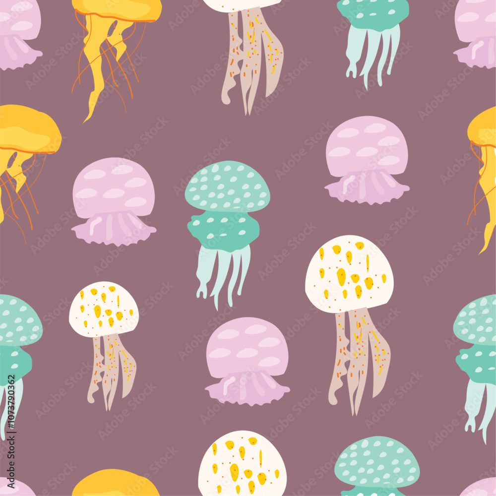seamless pattern design. jellyfish pattern design. jellyfish 2.eps seamless pattern design. jellyfish pattern design. jellyfish 2.eps