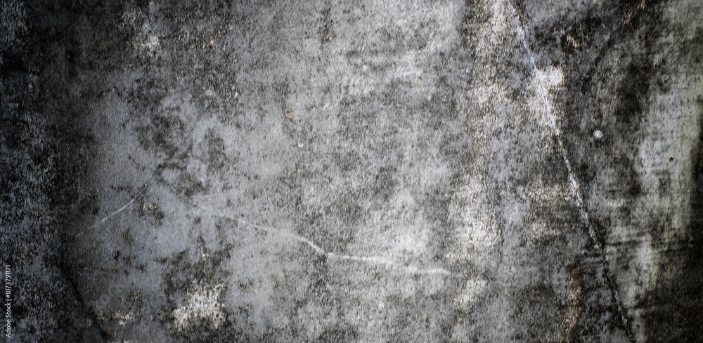 Obraz premium Ilustration grey long background. Gray grunge wall with cracks for backgrounds and overlays