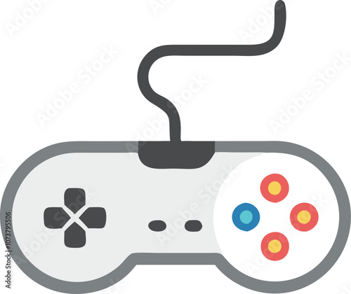 Gamepad icon. Game controller silhouette vector, Video game controller