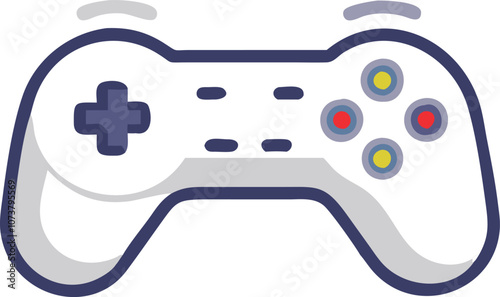 Gamepad icon. Game controller silhouette vector, Video game controller