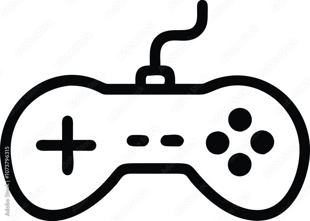 Gamepad icon. Game controller silhouette vector, Video game controller Gamepad icon. Game controller silhouette vector, Video game controller
