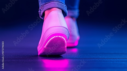 Stylish Light-Up Shoes for Charitable Fashion Events photo