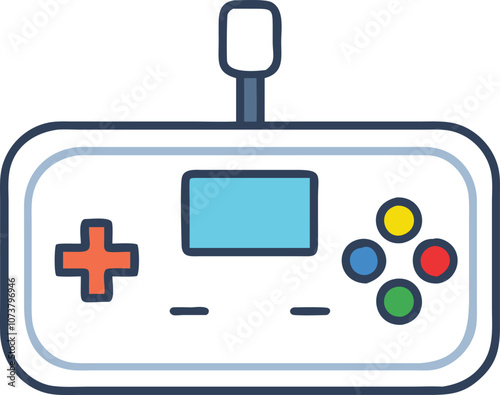 Gamepad icon. Game controller silhouette vector, Video game controller