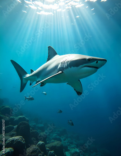 shark in the sea