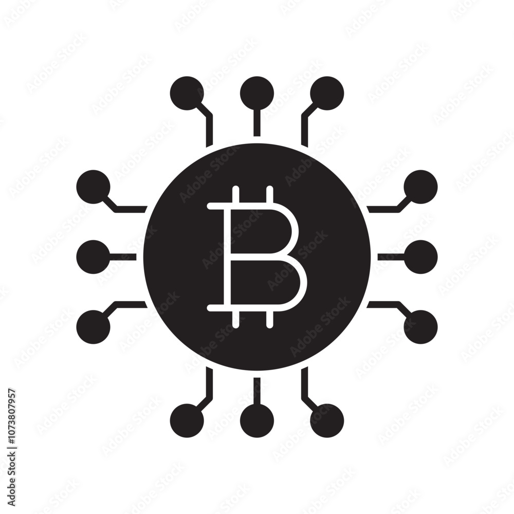 Virtual Currency Icon with Coin Symbol Representing Digital Money Virtual Currency Icon with Coin Symbol Representing Digital Money