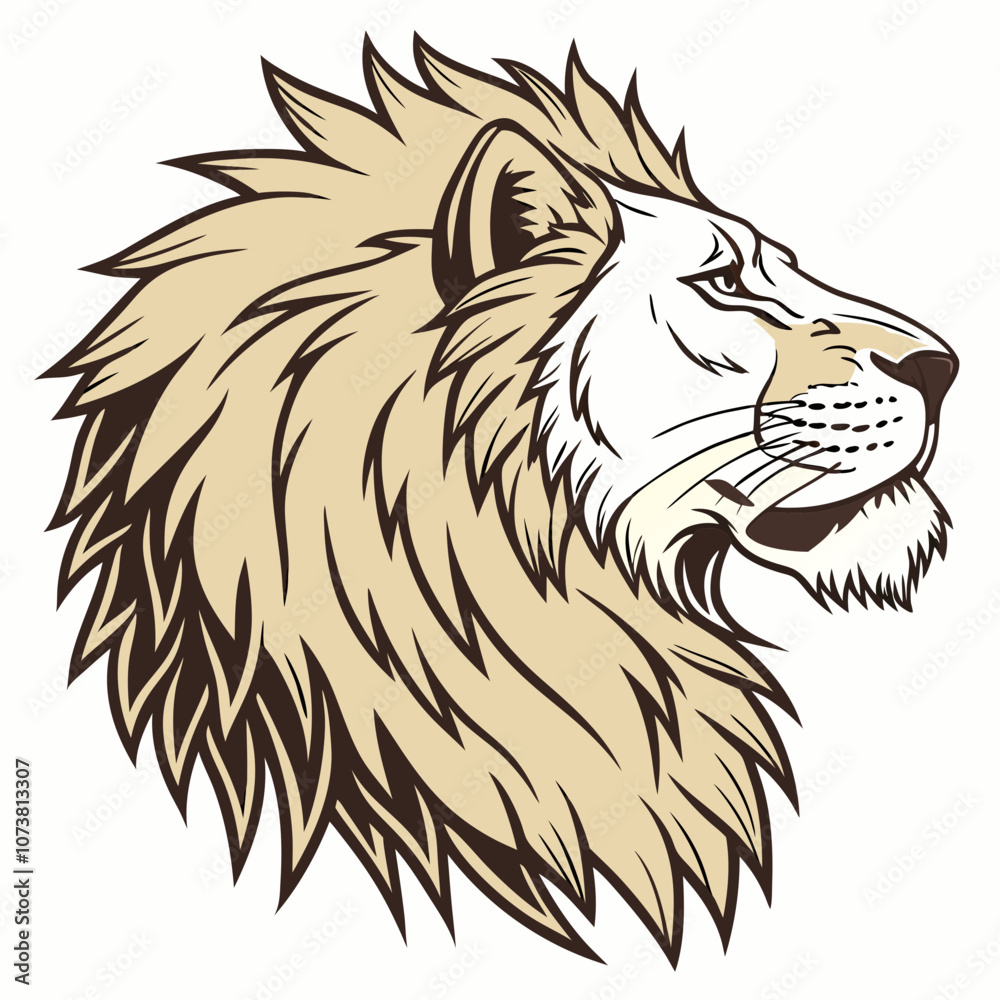 Fototapeta premium lion head vector