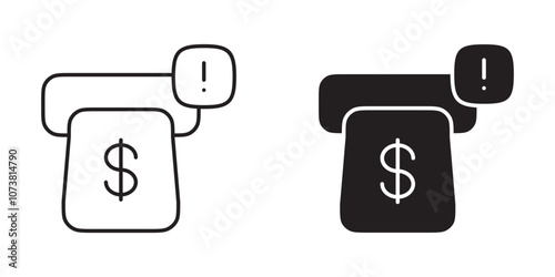 Emergency Fund Withdrawal Icon with Emergency Cross and Money