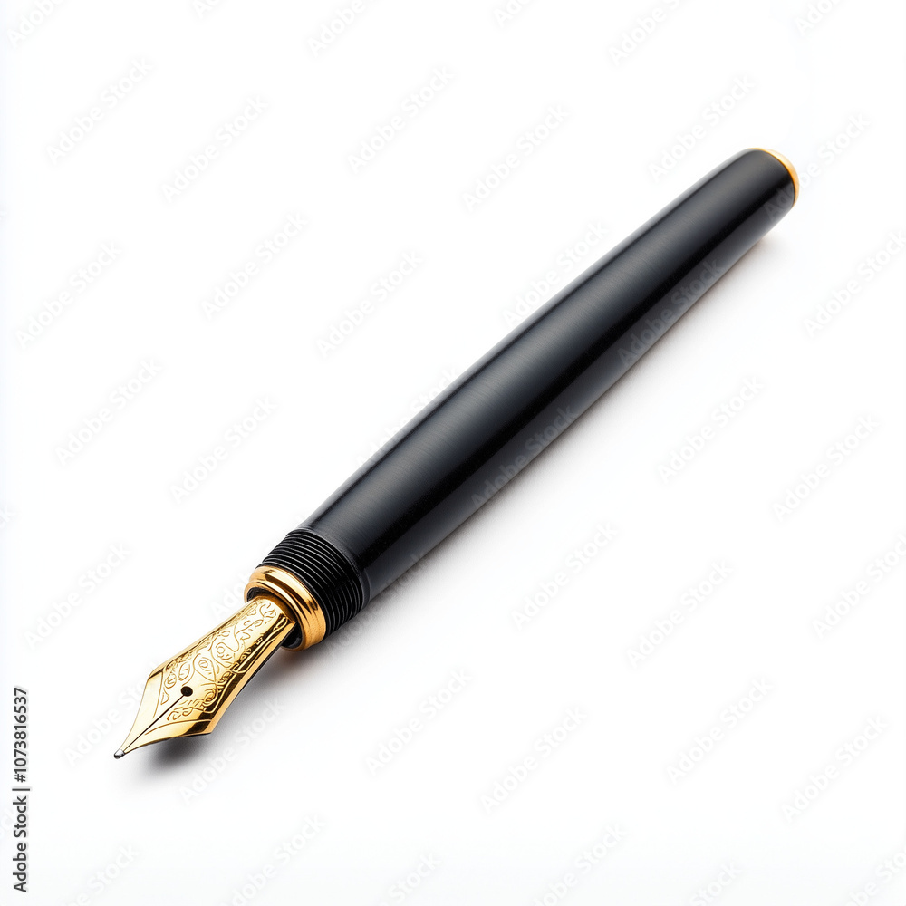 Classic ink pen isolated on white background Classic ink pen isolated on white background