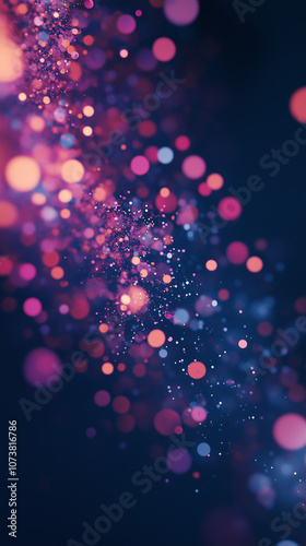Mesmerizing Particles, Pink & Purple, calm relaxing vibe, Phone background Wallpaper HD, 9:16 AR