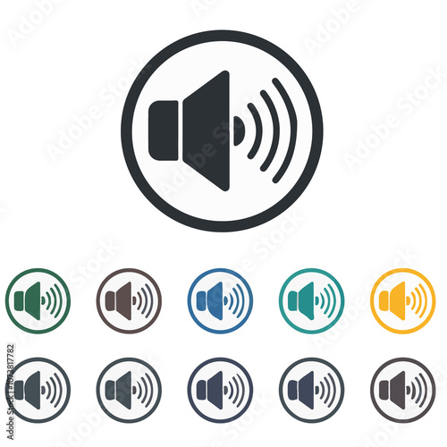 Speaker Icon Set