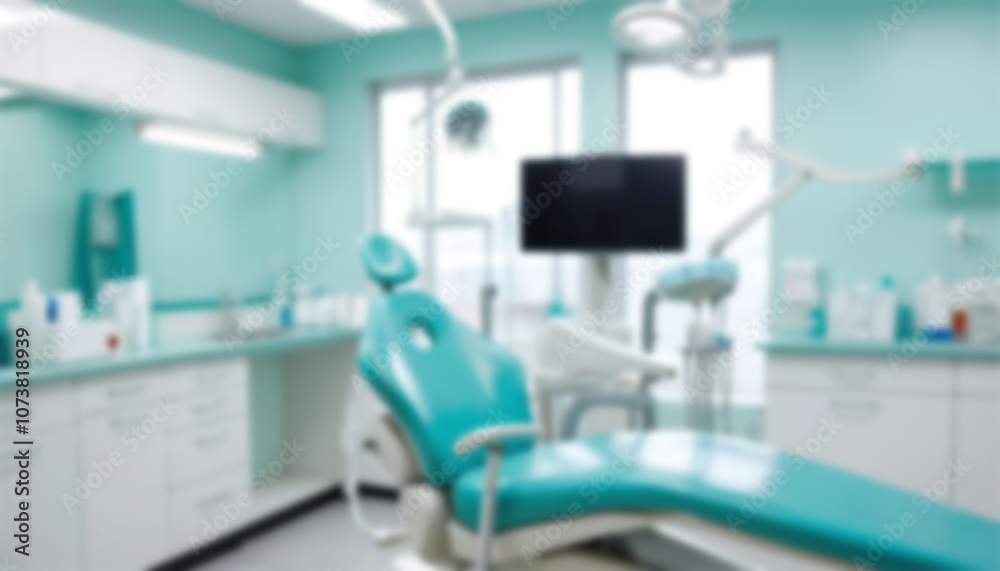 Blurred dental clinic background. Defocused interior of modern dental office.
Blurred dental clinic background. Defocused interior of modern dental office.