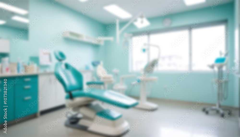 Blurred dental clinic background. Defocused interior of modern dental office.
Blurred dental clinic background. Defocused interior of modern dental office.