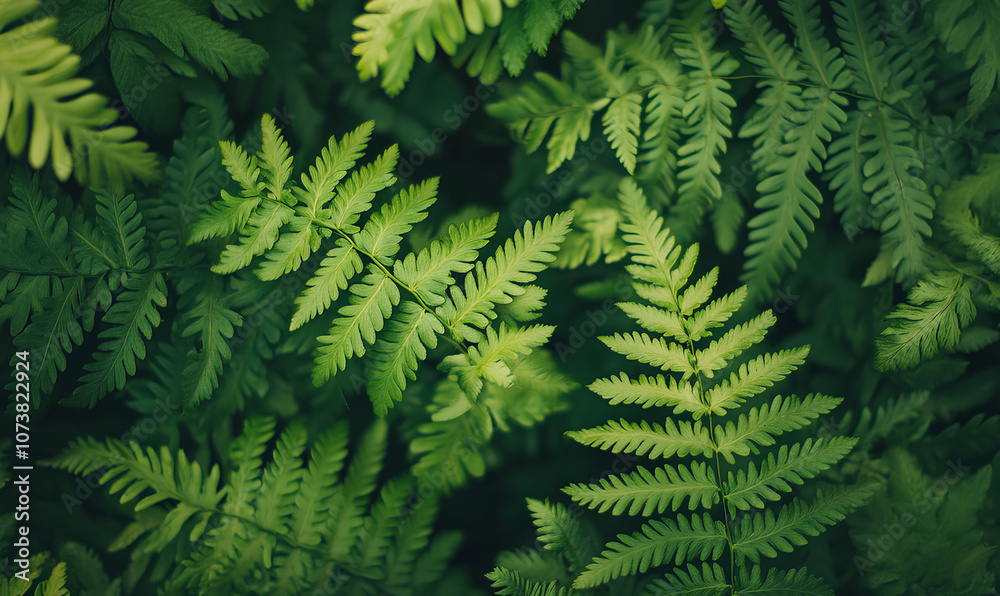 A close-up shot of vibrant green fern leaves, showcasing their intricate textures and patterns, ideal for creating nature-inspired designs, backgrounds, or adding a touch of wilderness to your project A close-up shot of vibrant green fern leaves, showcasing their intricate textures and patterns, ideal for creating nature-inspired designs, backgrounds, or adding a touch of wilderness to your project