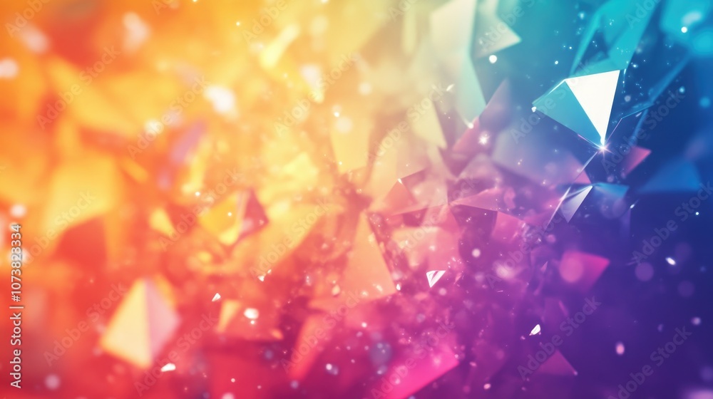 Colorful abstract background featuring chaotic polygonal shapes Colorful abstract background featuring chaotic polygonal shapes