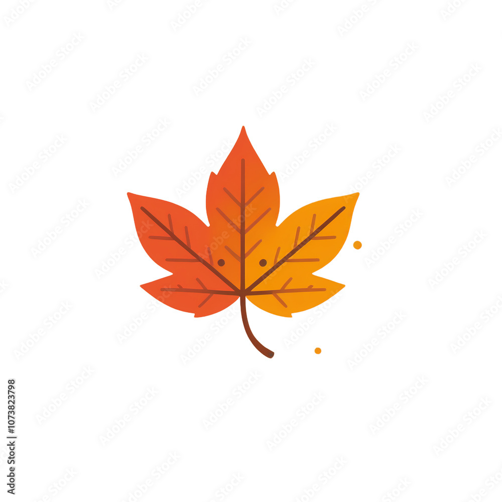 simple autumn leaf cartoon vector illustration isolated simple autumn leaf cartoon vector illustration isolated