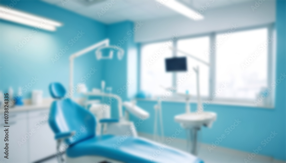 Blurred dental clinic background. Defocused interior of modern dental office.
Blurred dental clinic background. Defocused interior of modern dental office.