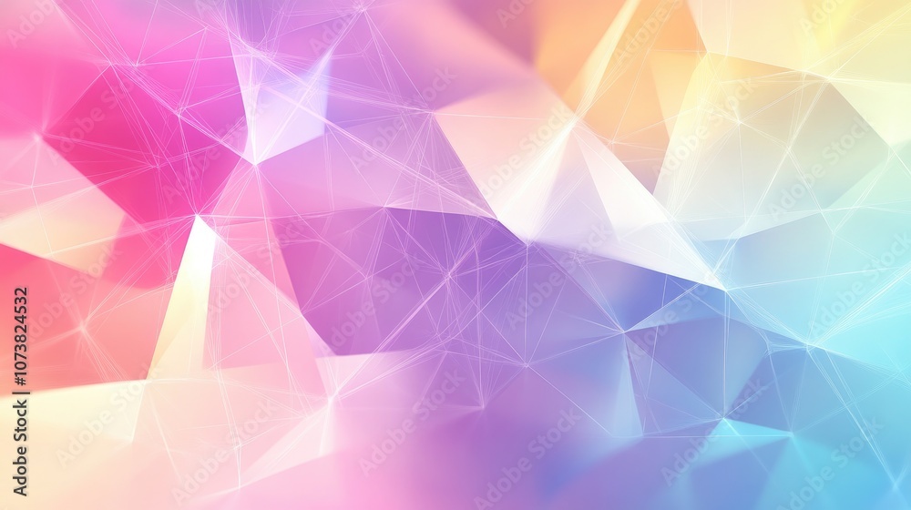 Abstract geometric light background with interconnected structures Abstract geometric light background with interconnected structures