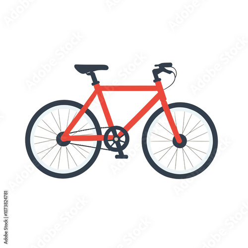 simple bicycle vector illustration isolated