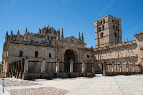 Zamora, Spain - April 17, 2024: Zamora Cathedral