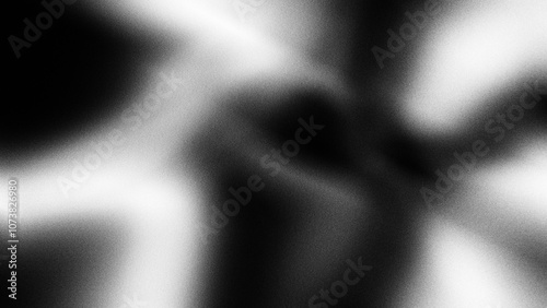 Abstract Noisy Black and White Grainy Gradient Background Blurry Noise Trendy Grain Dark Backgrounds For Banner, Poster, Wallpaper, Backdrop, Presentation