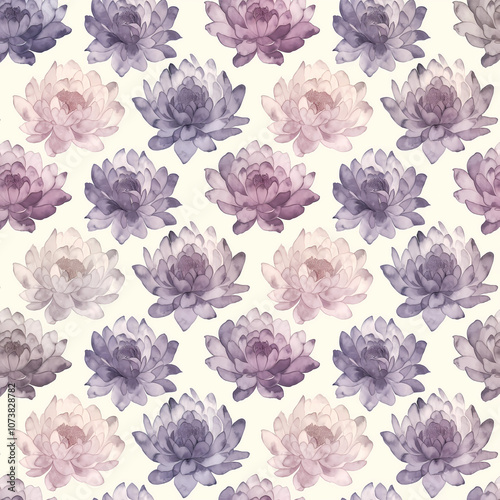 Wallpaper Mural Seamless pattern with flowers Torontodigital.ca