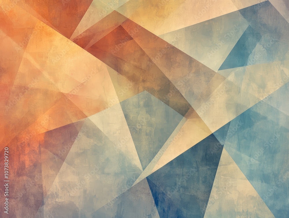 Abstract geometric background featuring triangles in bronze khaki and sky blue hues suitable for use in posters banners wallpapers or as a texture Abstract geometric background featuring triangles in bronze khaki and sky blue hues suitable for use in posters banners wallpapers or as a texture