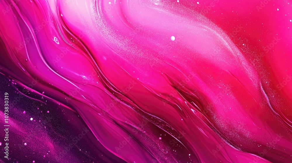 Obraz premium Vibrant pink watercolor abstract background with a blend and glitter texture ideal for wallpaper designs
