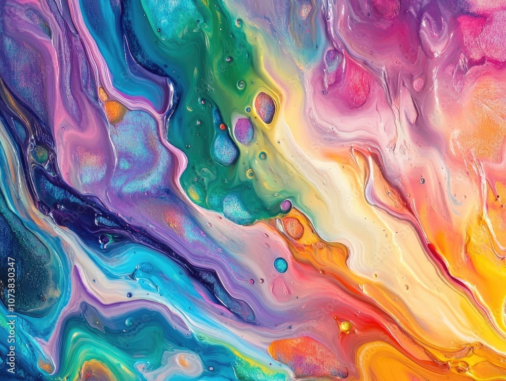 Vibrant abstract background created using colorful oil paint techniques Vibrant abstract background created using colorful oil paint techniques