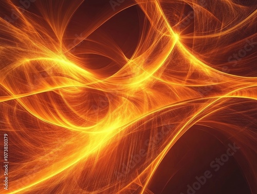 Abstract glowing digital fractal light design backdrop