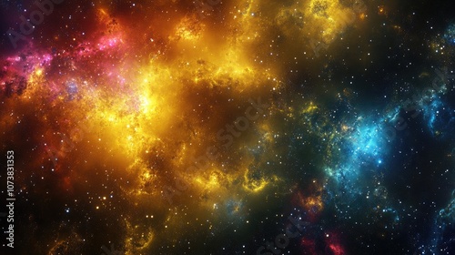 Abstract galaxy featuring vibrant stars and colors creating a stunning backdrop for artistic projects cards business presentations and banners